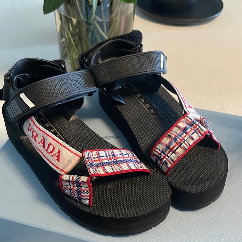Prada Platform Strapped Sandal 
WORN